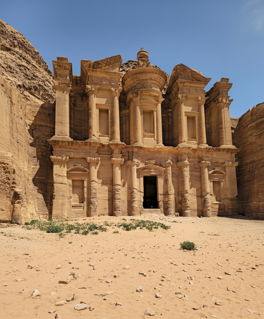 AlDayr - Petra, monstry, Jordan