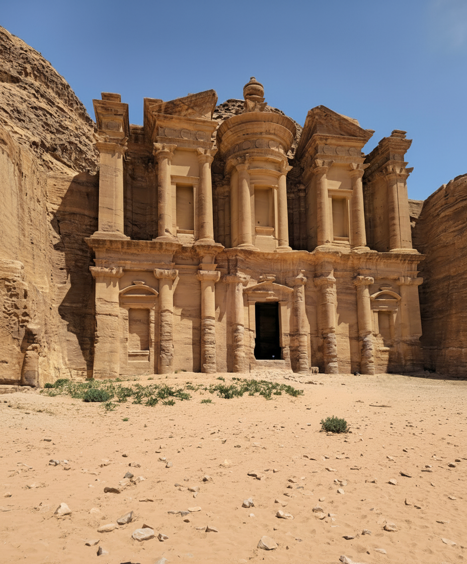 AlDayr - Petra, monstry, Jordan