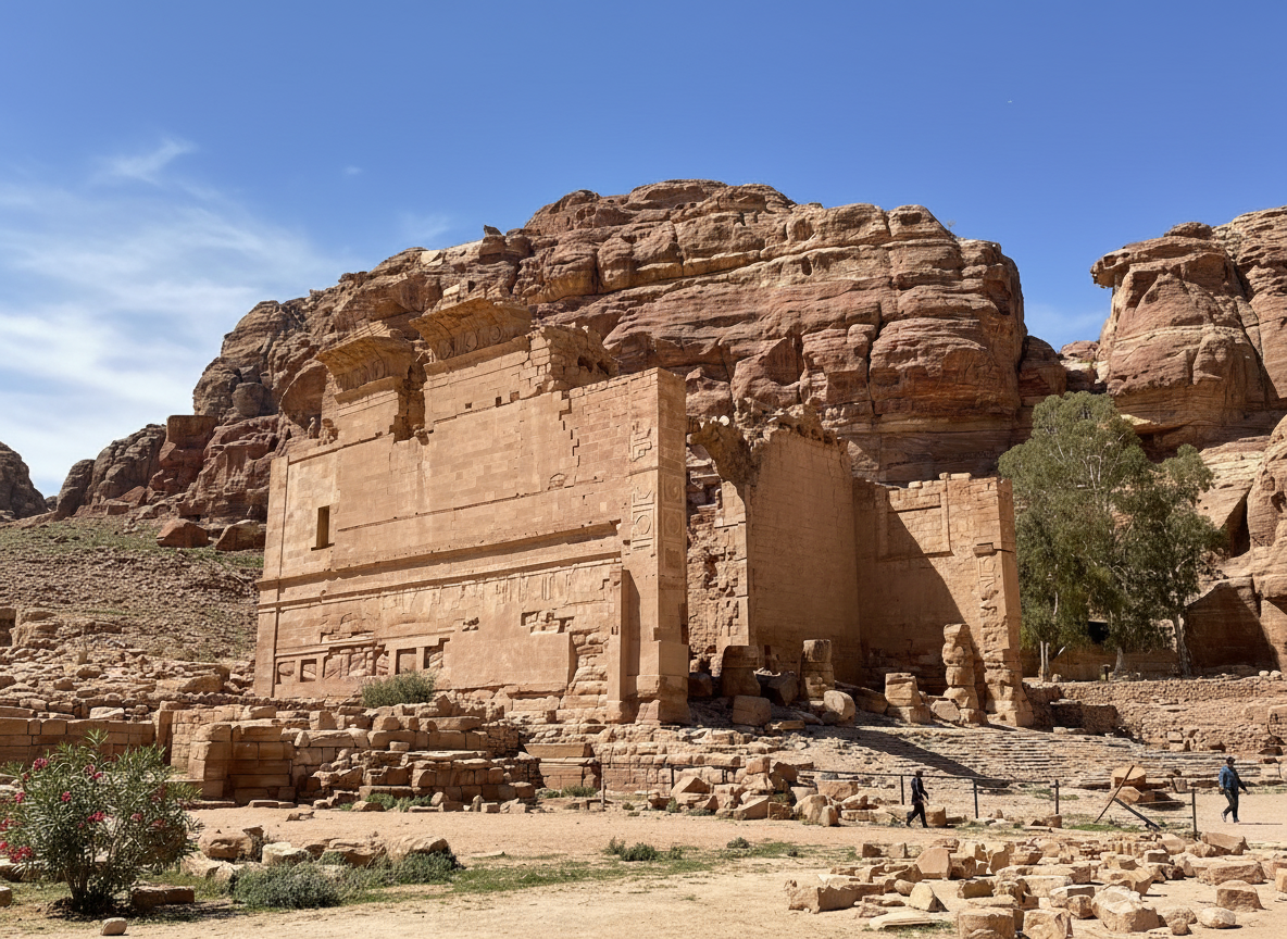 Qasr al-Bint - Temple of Dushara - 8CHR+Q2X, Uum Sayhoun, Jordan