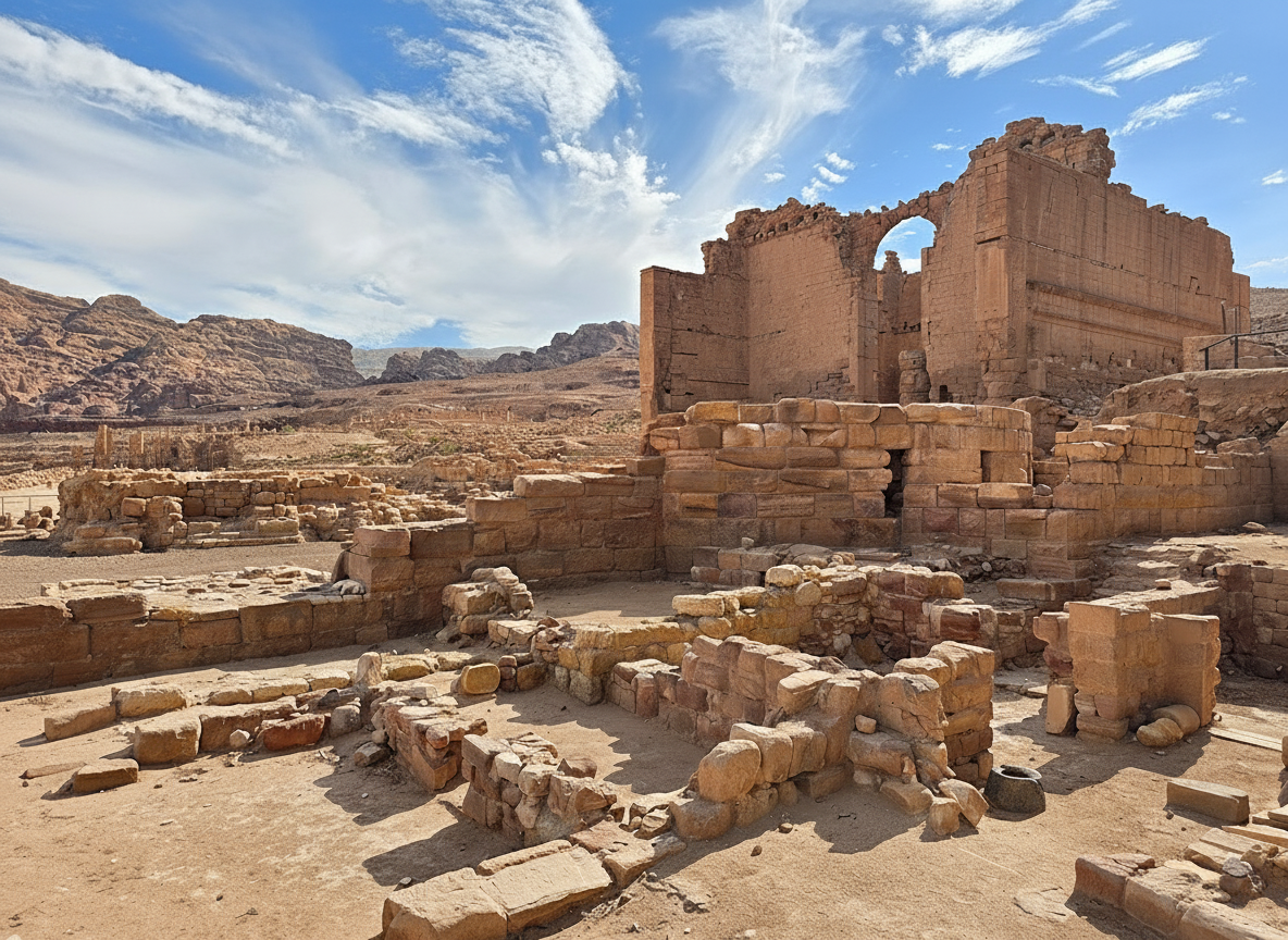Great Temple - 8CHR+FV3, Wadi Musa, Jordan