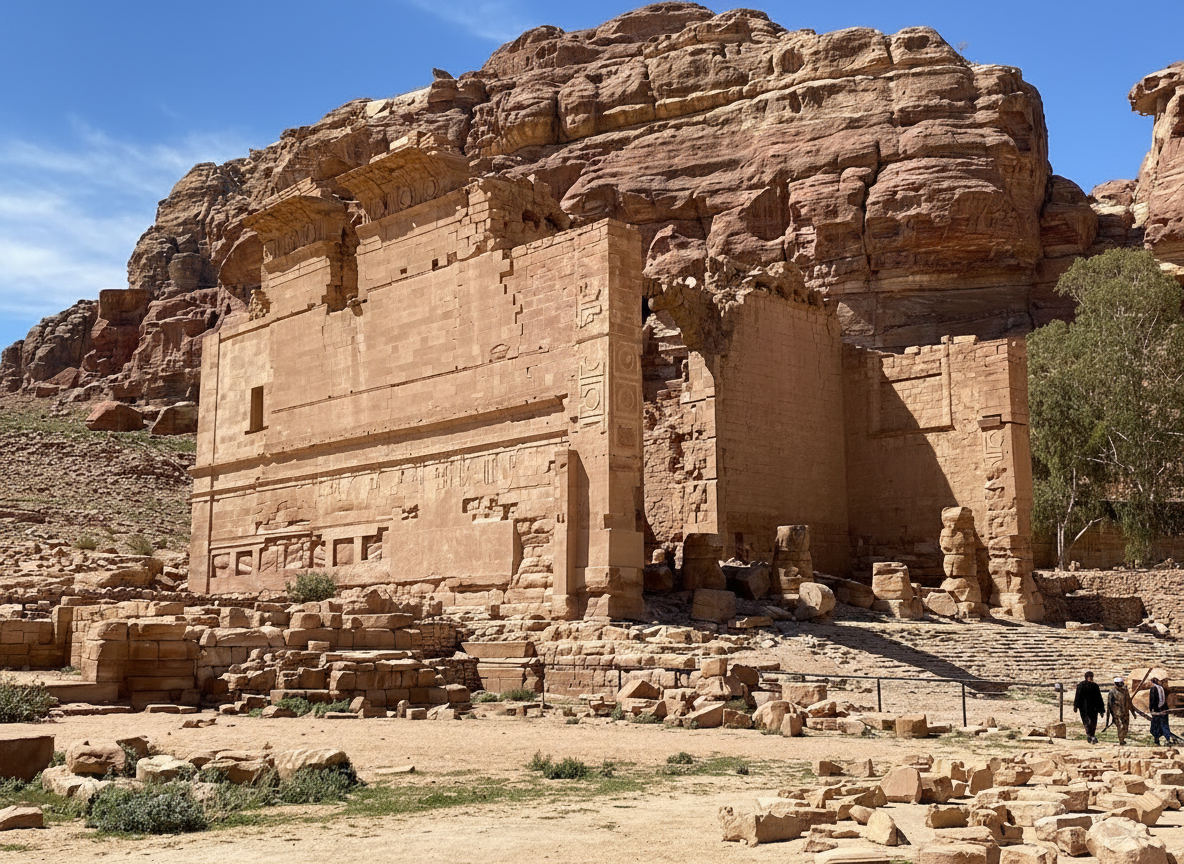 Qasr al-Bint - Temple of Dushara - 8CHR+Q2X, Uum Sayhoun, Jordan